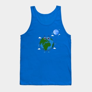 Earth And Moon Tank Top